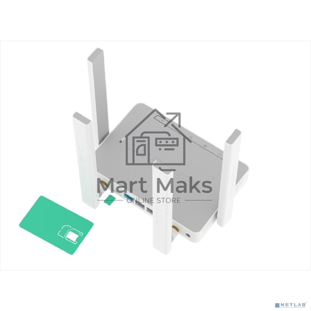 Интернет-центр Keenetic KN-4910 с модемом 4G, Mesh Wi-Fi 5 AC1200 и 4-портовым Smart-коммутатором