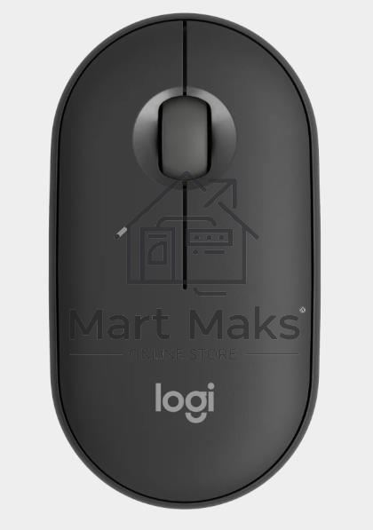 Мышь беспроводная Logitech Pebble M350 графитовый, 1000 dpi, радиоканал, Bluetooth, USB, кнопки - 3