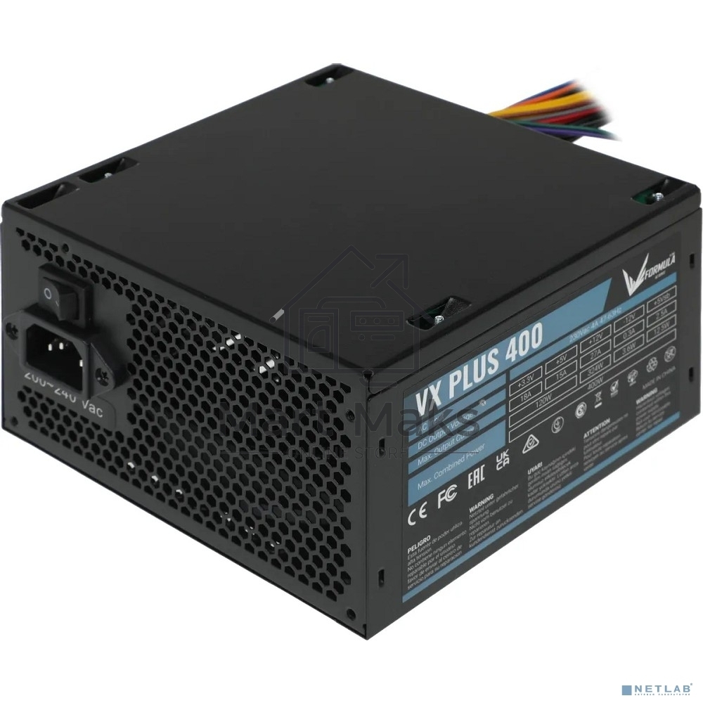 Блок питания Aerocool / Formula VX-400 PLUS, 400Вт, 120мм, черный