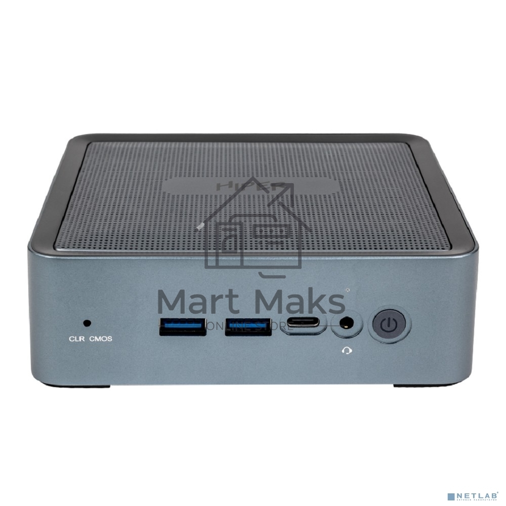 Мини ПК HIPER EXPERTBOX D20 Intel Core i5 1240P(1.7Ghz)/16384Mb/512PCISSDGb/noDVD/Int:Intel Iris Xe Graphics/BT/WiFi/war 1y/0.45kg/Тёмно-серый/Win11Pro + WiFi 6, BT 5.2,металл, VESA 75х75, 100х100