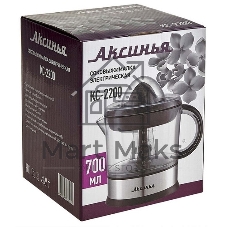 Соковыжималка АКСИНЬЯ КС-2200 чёрный, цитрусовая, 40 Вт, 700 мл, электронное, реверс