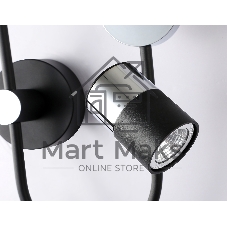 Светильник Ambrella light FL51601/3 BK/CH черный/хром 11W 4200K+GU10 424*275*100