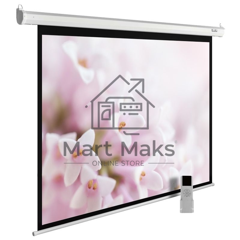 Экран Cactus 240x240см MotoExpert CS-PSME-240x240-WT 1:1 настенно-потолочный рулонный белый (моторизованный привод)