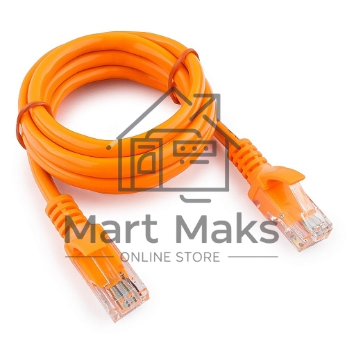Патч-корд UTP Cablexpert кат. 5e, 1м, литой, многожил. (оранжевый)