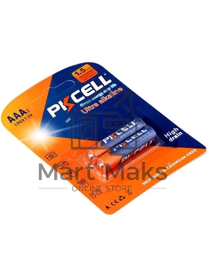 Щелочной/алкалиновый элемент питания PKCELL LR03-2B тип - AAА 2 шт в блистере