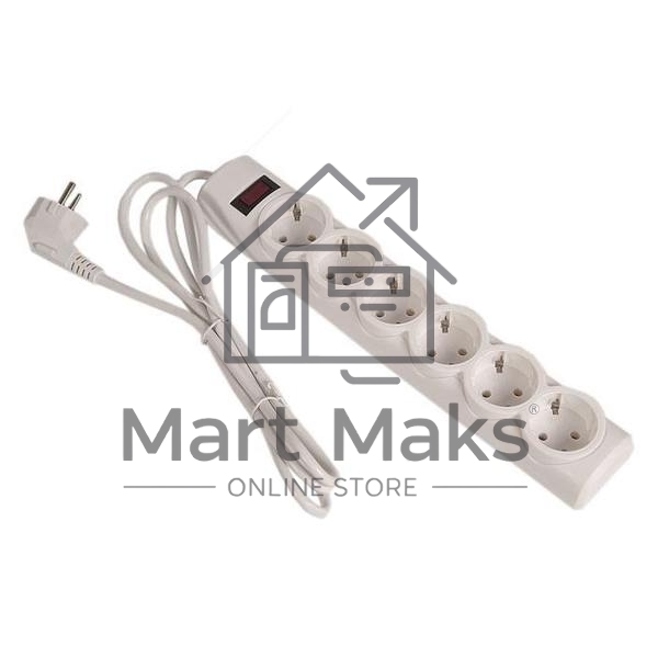 Сетевой фильтр Defender DFS 151 1,8 м, белый, 6 розеток
