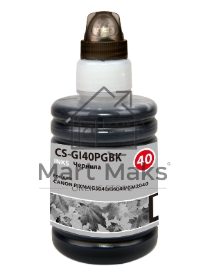 Чернила Cactus CS-GI40PGbK черный140мл для Canon Pixma G5040/G6040/GM2040