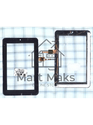 Сенсорное стекло (тачскрин) AD-C-700291-CC(LOCA)-RG, черное