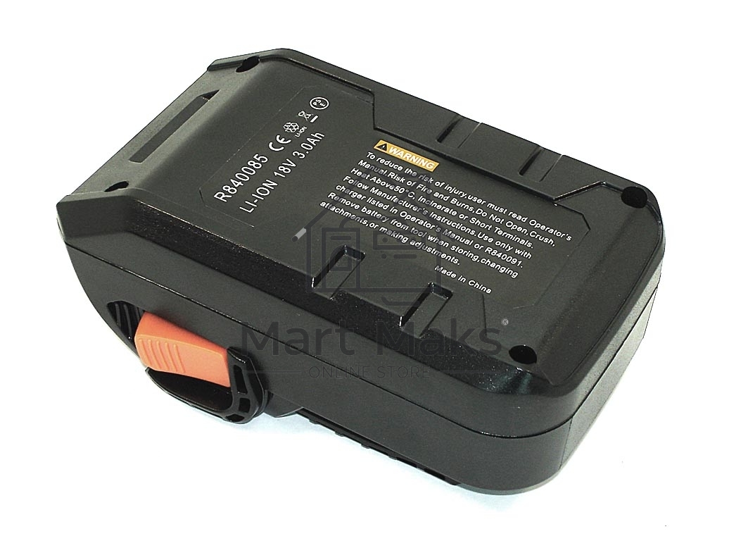 Аккумулятор для AEG/RIDGID (130383019, R84008, R840083, R840084, R840085)3.0Ah 18V LI-ion