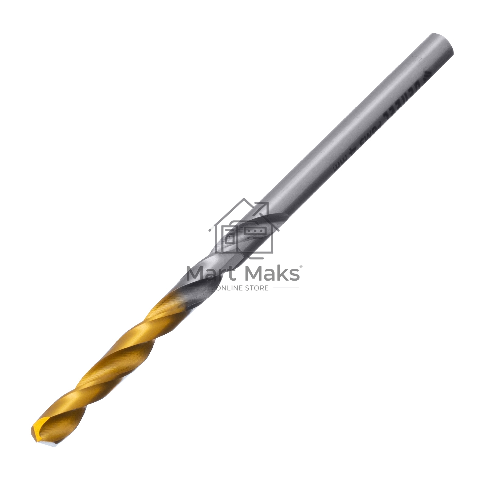 Сверло спиральное по металлу 4 x 75мм, Р6М5, Golden Tip Denzel