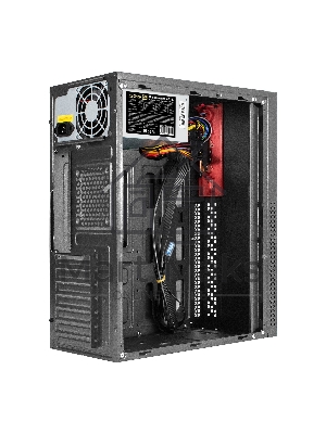 Компьютерный корпус Miditower ExeGate AA-443U-AA350 (ATX, AA350 8 см, 2*USB+1*USB 3.0+HD Audio, черный)