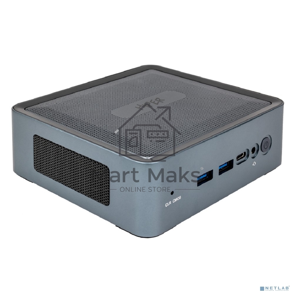 Мини ПК HIPER EXPERTBOX D20 Intel Core i5 1240P(1.7Ghz)/16384Mb/512PCISSDGb/noDVD/Int:Intel Iris Xe Graphics/BT/WiFi/war 1y/0.45kg/Тёмно-серый/Win11Pro + WiFi 6, BT 5.2,металл, VESA 75х75, 100х100