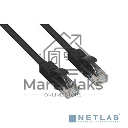 Патч-корд Greenconnect Патч-корд UTP прямой 20m AWG24 кат.5е,  RJ45,  медь, литой (Черный), пластик пакет (GCR-LNC06-20.0m)