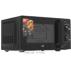 Микроволновая печь BQ MWO-20004SM/W черный, 20 л, 700 Вт, переключатели - поворотный механизм