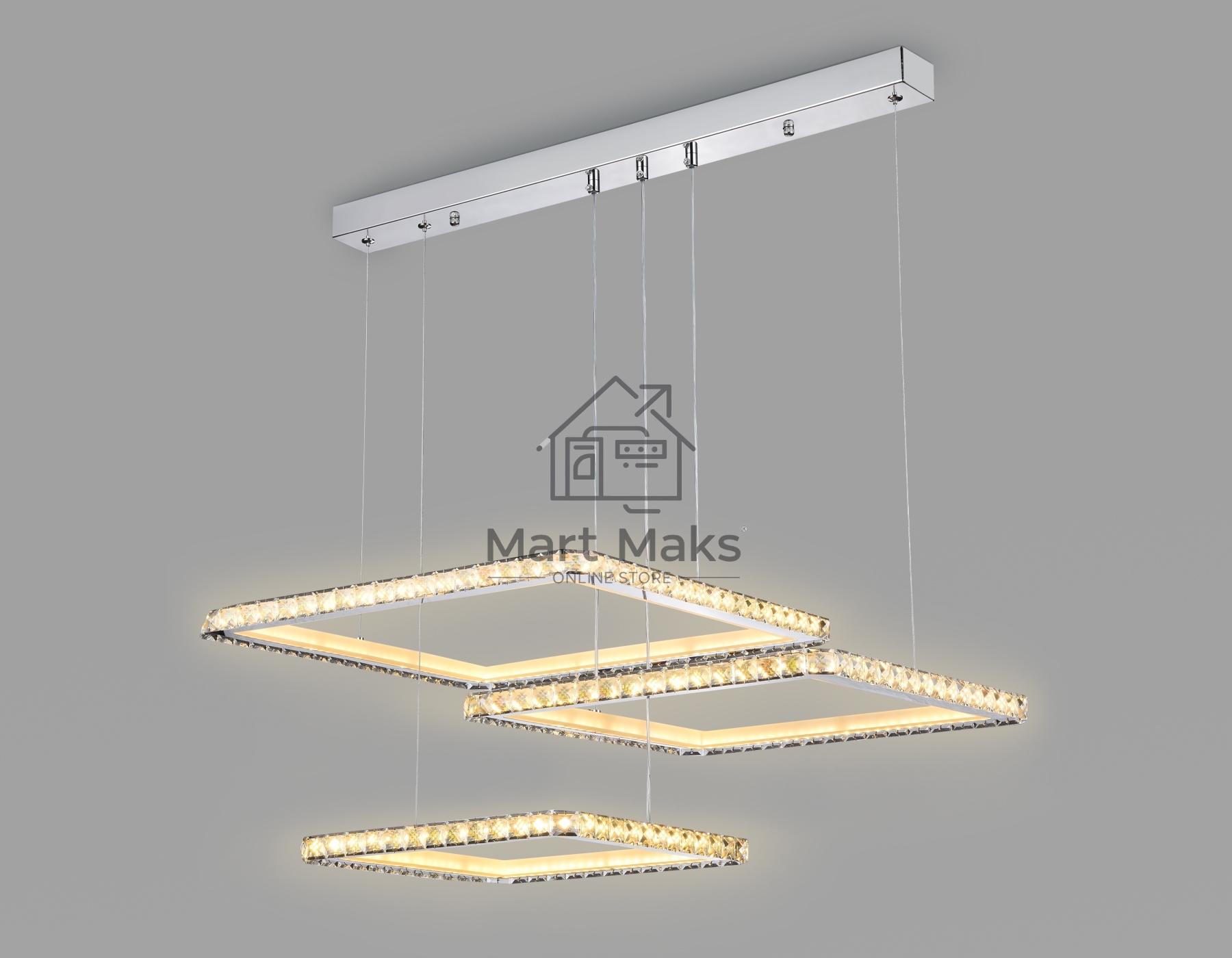 Светильник Ambrella light FA1759/3 CH хром 180W 3000K+6400K/3000K/6400K/4200K+4200K 680*460*740 (ПДУ РАДИО 2.4G)