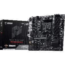 Материнская плата MSI PRO B550M-P, AM4, AMD B550, 4xDDR4, 4xSATA 6Gb/s, 2xM.2 (PCIe 4.0/3.0), 1xPCIe 4.0 x16, 2xPCIe 3.0 x1, 1xVGA, 1xHDMI, 1xDisplayPort, 1x 1Gb LAN, 4xUSB 3.2 Gen1 Type-A, 2xUSB 2.0 Type-A, 3x3.5 мм, 7.1, microATX
