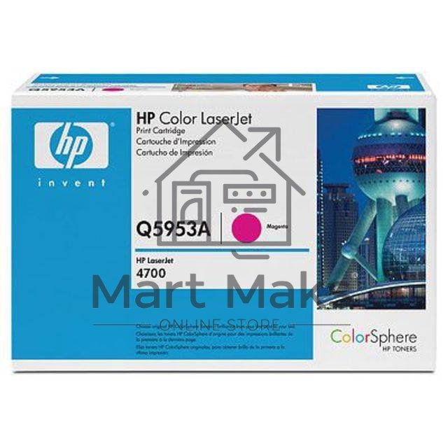 Картридж лазерный HP Q5953A пурпурный для Color LaserJet 4700 10000стр.