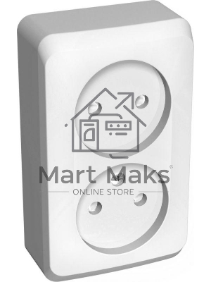 Розетка 2-м ОП Этюд 16А IP20 защ. шторки без заземл. белый SchE PA16-006B