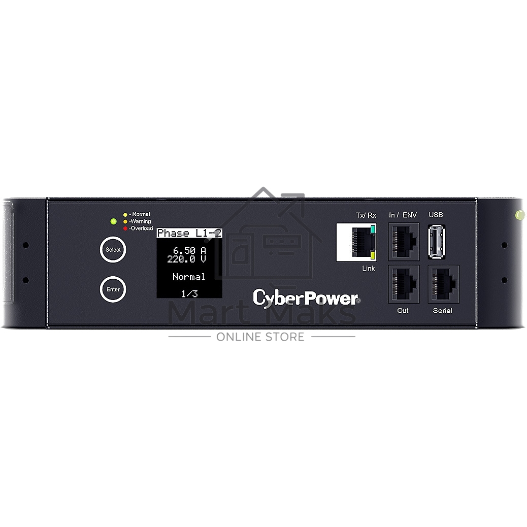 Блок распределения питания PDU CyberPower PDU83401 3ph 0U, Switched MBO, IN: 415V/16A, IEC309-16Aplug
