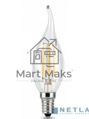 Лампа светодиодная Gauss Filament Свеча на ветру E14 5Вт 2700К