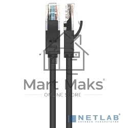 Патч-корд Greenconnect Патч-корд UTP прямой 20m AWG24 кат.5е,  RJ45,  медь, литой (Черный), пластик пакет (GCR-LNC06-20.0m)