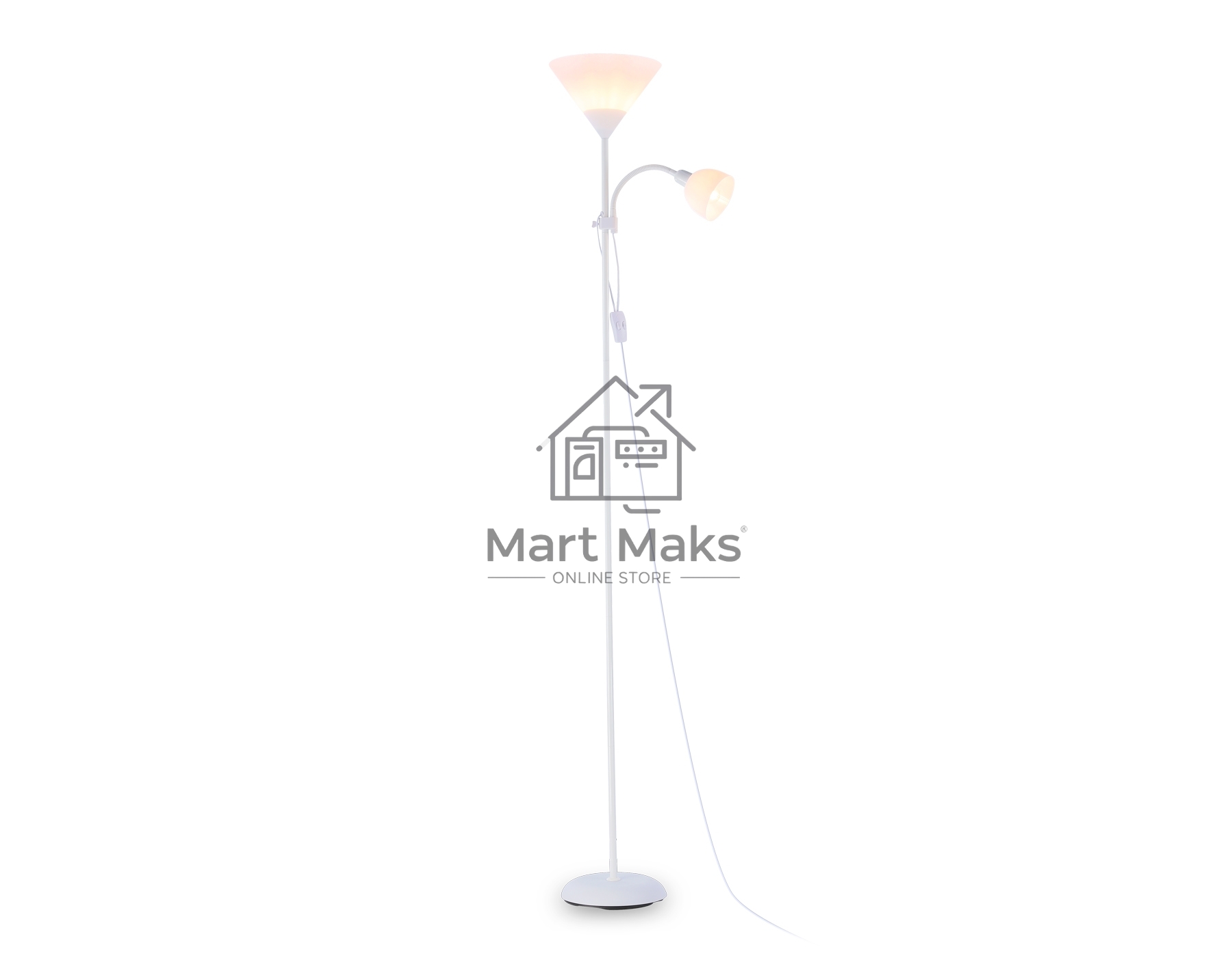 Светильник Ambrella light TR97622/2 WH белый E27+E14 max 40W D245/100*1770