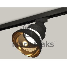 Светильник Ambrella light XT8102201SBK/PYG/CL черный песок/золото желтое полированое/прозрачный GX53