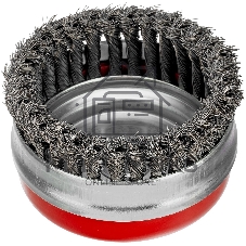 Щетка Matrix для УШМ Heavy Duty, 125 мм, М14, Чашка, крученая проволока 0,5 мм