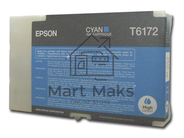 Картридж струйный Epson C13T617200 голубой для B-300/B-500DN/B-510DN