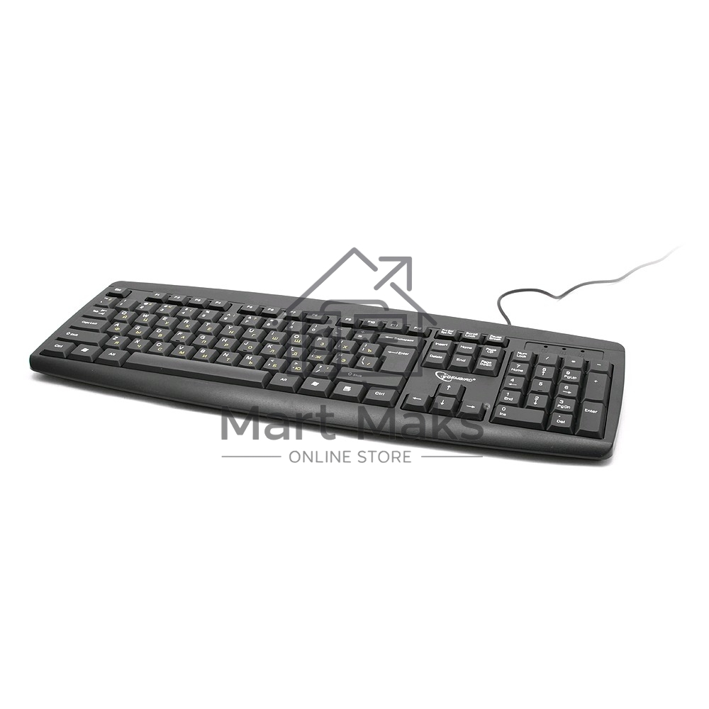 Клавиатура Gembird KB-8351U-BL проводная, USB, черный