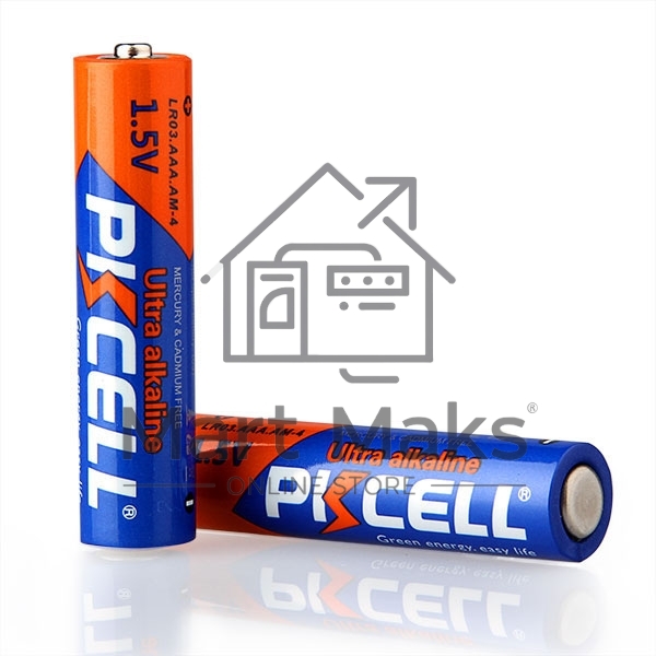 Щелочной/алкалиновый элемент питания PKCELL LR03-4B тип - AAА 4 шт в блистере