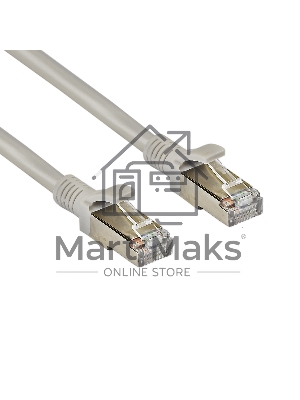 Патч-корд ExeGate FTP-RJ45-RJ45-C5e-CU-3M-GY, FTP, cat.5e, 3м, медь, серый