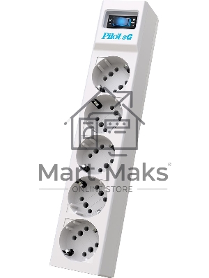 Сетевой фильтр Pilot SG 5 м, 5 розеток, белый, коробка