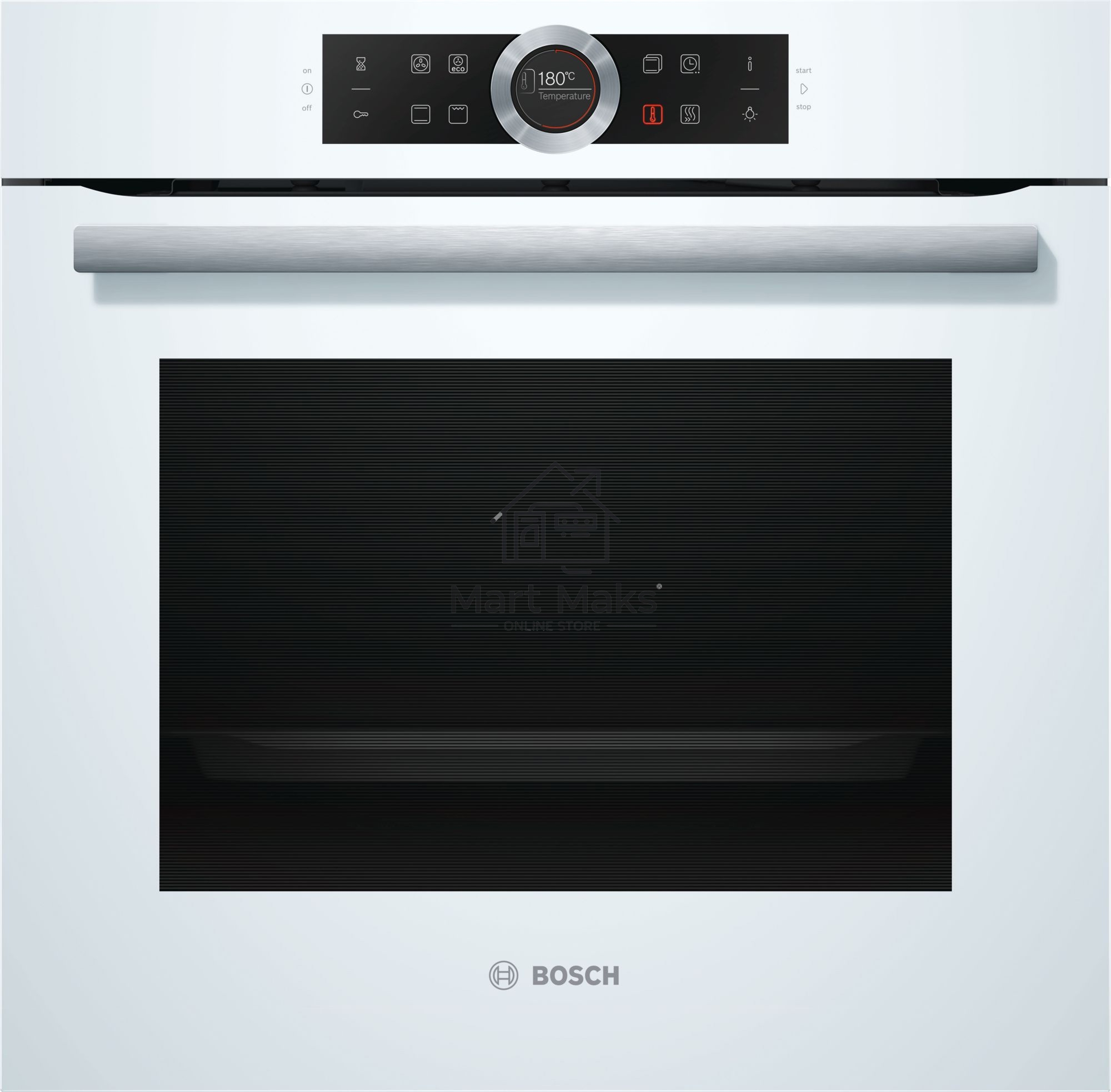 Духовой шкаф электрический Bosch HBG634BW1 белый, встраиваемый
