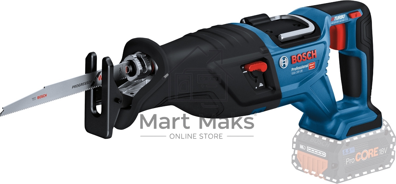 Сабельная пила Bosch GSA 18V-LI без АКК и ЗУ аккум. 2900ход/мин (06016C0020)