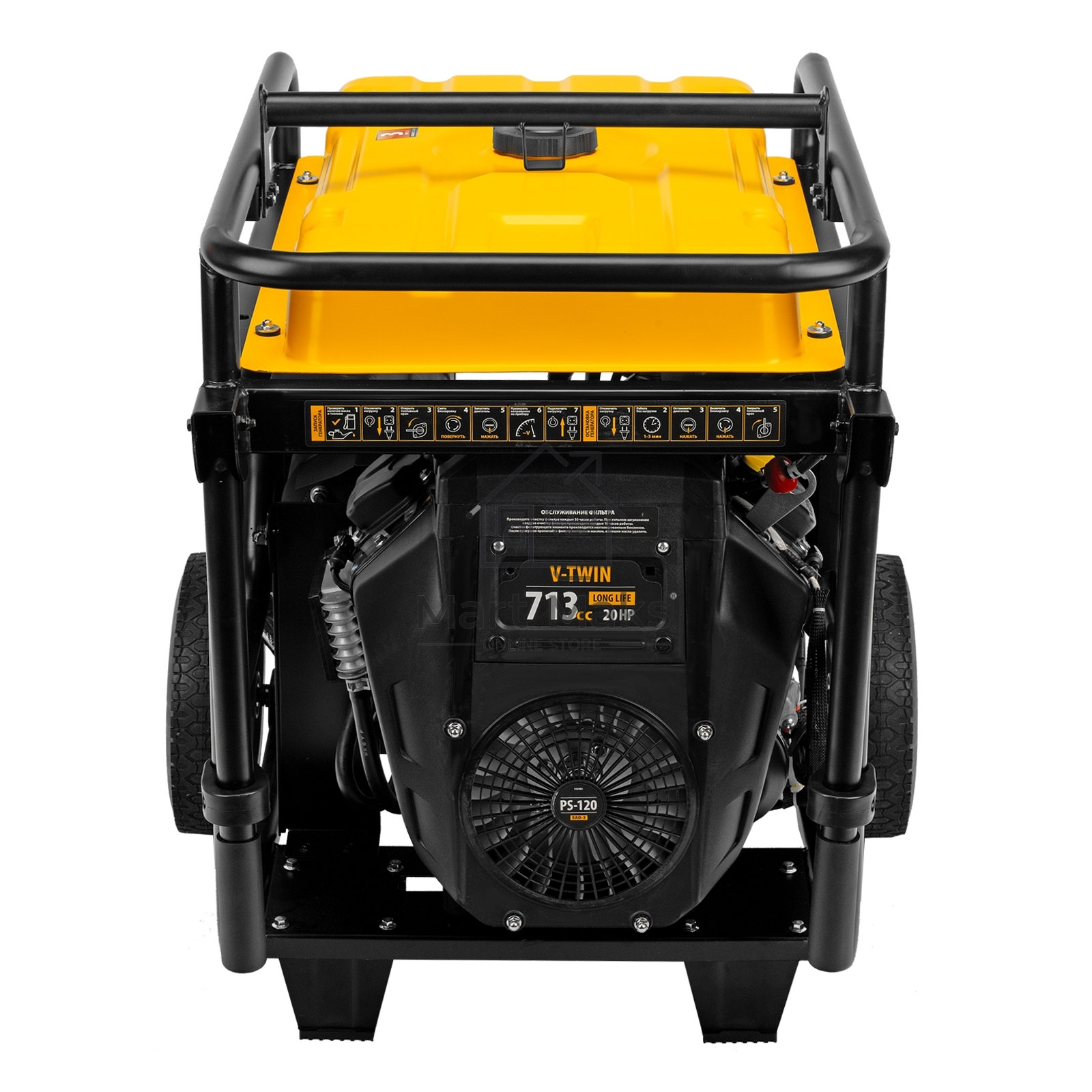 Электрогенератор бензиновый Denzel PS-120EAD-3, 12 кВт, 110 дБ, 180 кг