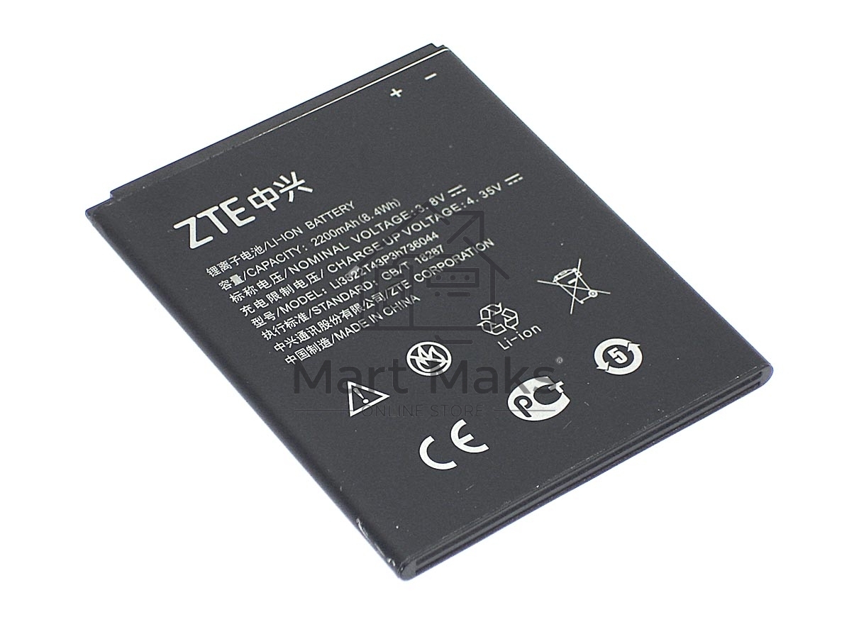 Аккумуляторная батарея Li3822T43P3h736044 для ZTE Blade A460, L4 3.8V 2200mAh