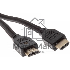 Кабель аудио-видео Cactus CS-HDMI.2-1.8 HDMI (m)/HDMI (m) 1.8м. позолоченные контакты черный