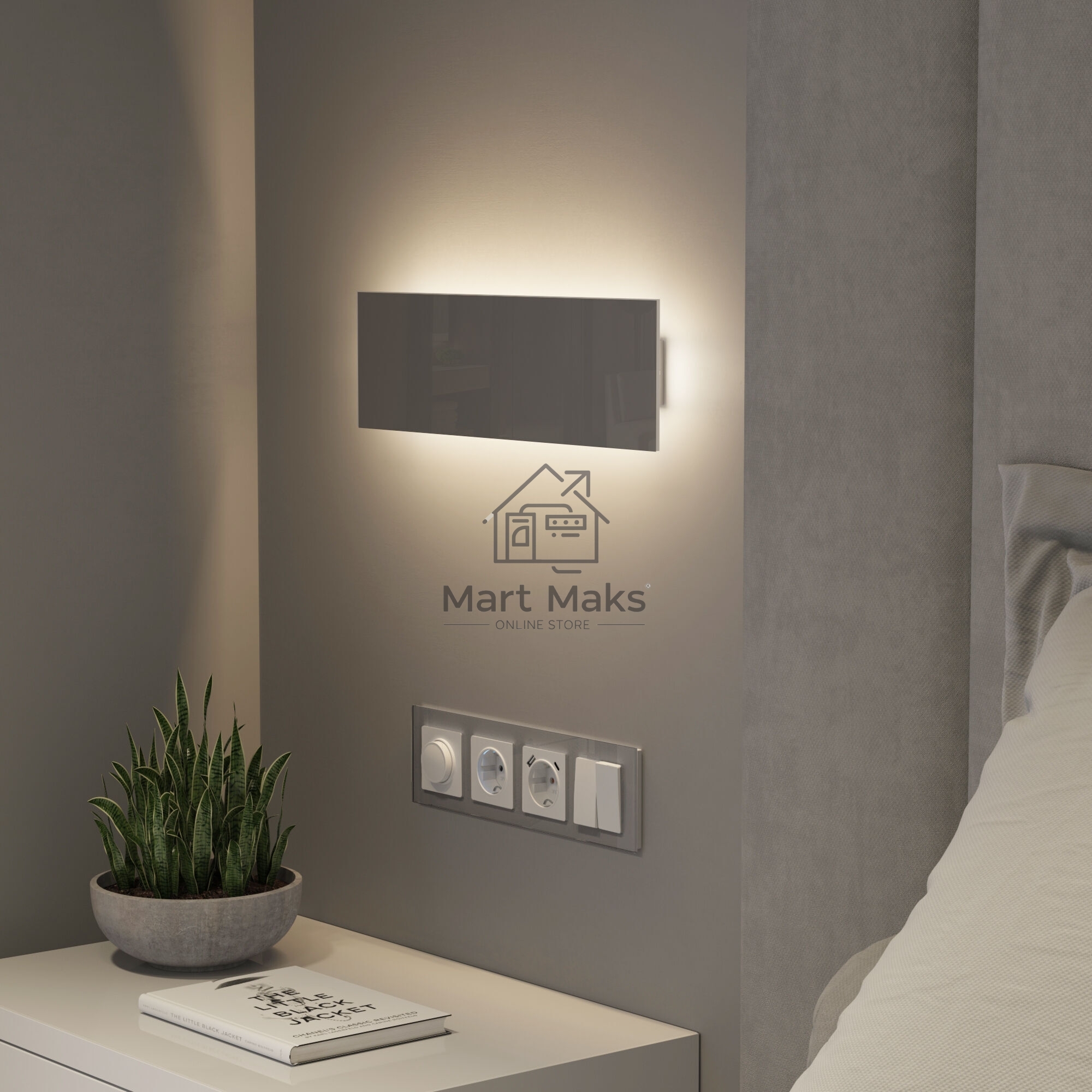 Светильник настенный светодиодный MRL LED 1125/ Favorit Light дымчатый