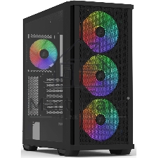Компьютерный корпус ZALMAN Z10 PLUS, ATX, черный, WINDOW, 2x3.5