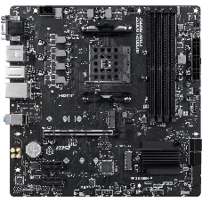 Материнская плата MSI PRO B550M-P, AM4, AMD B550, 4xDDR4, 4xSATA 6Gb/s, 2xM.2 (PCIe 4.0/3.0), 1xPCIe 4.0 x16, 2xPCIe 3.0 x1, 1xVGA, 1xHDMI, 1xDisplayPort, 1x 1Gb LAN, 4xUSB 3.2 Gen1 Type-A, 2xUSB 2.0 Type-A, 3x3.5 мм, 7.1, microATX