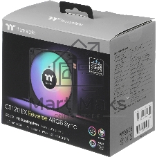 Комплект вентиляторов для корпуса Thermaltake CT120 EX Reverse ARGB Sync (3 шт.) черный, 120 мм, 2000 об/мин, 31.2 дБ, 4 pin