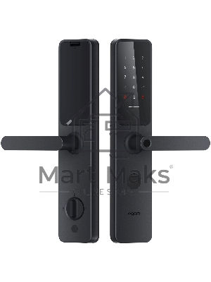 Умный замок Aqara A100 Zigbee врезной разбл.отпеч.паль. черный (ZNMS02ES)