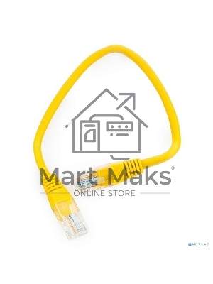 Патч-корд UTP Cablexpert кат.5e, 0.25м, литой, многожильный, желтый