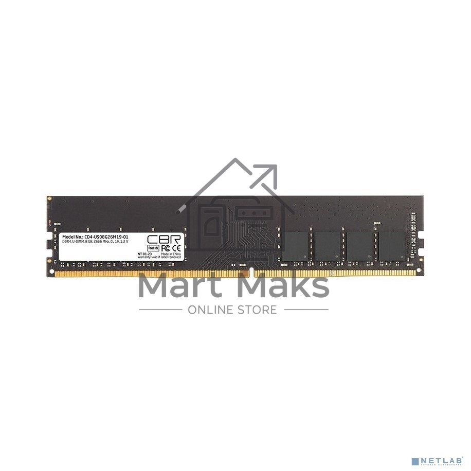 Оперативная память CBR, DDR4, 8GB (1x8 GB), 2666 MHz, CL19, DIMM
