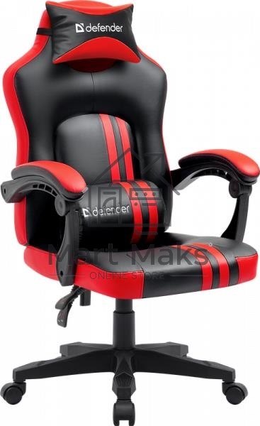 Кресло игровое Defender MERCURY BLACK/RED 64320