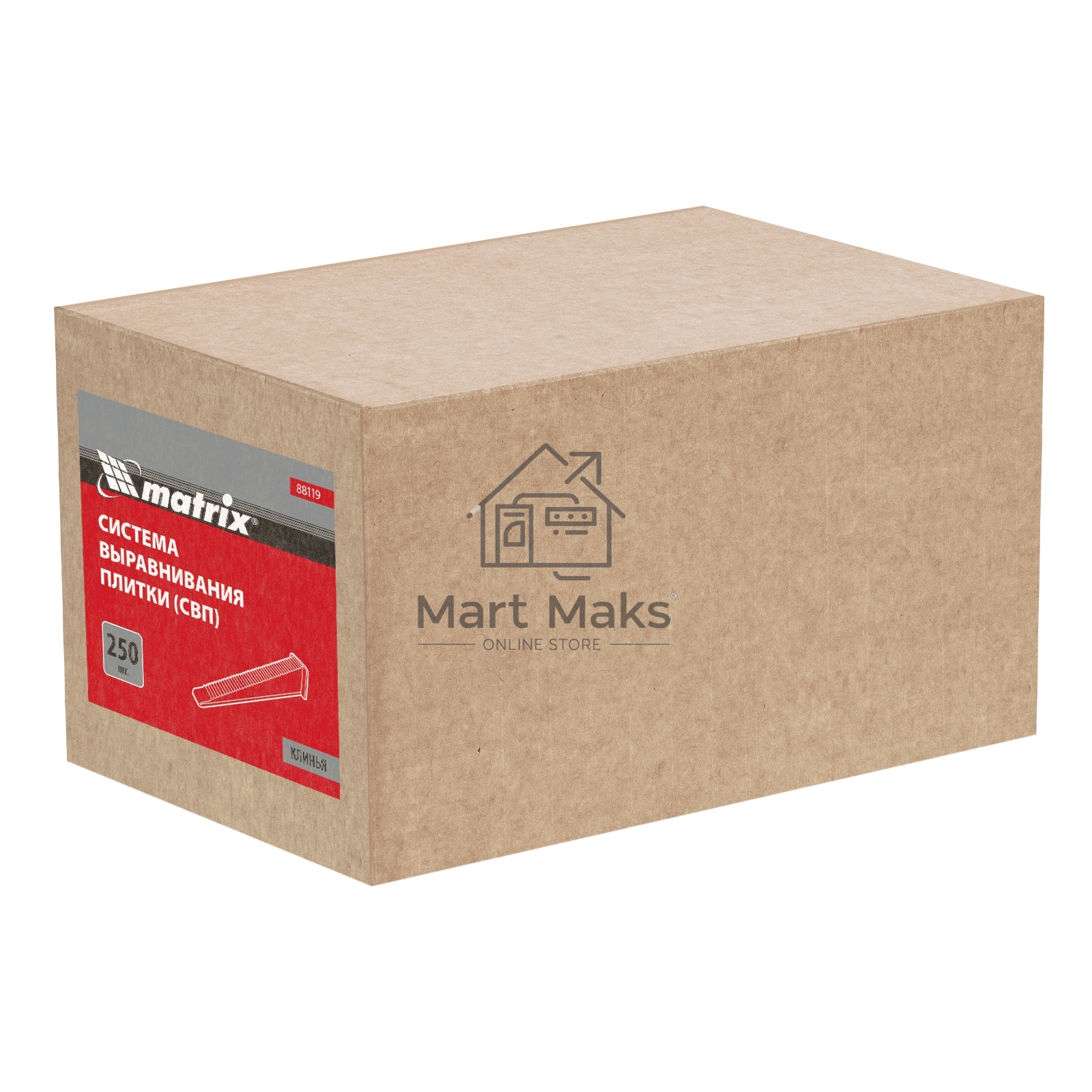 Клин для системы выравнивания плитки Matrix СВП Ворота, 250 шт. в коробе
