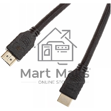 Кабель аудио-видео Cactus CS-HDMI.2-1.8 HDMI (m)/HDMI (m) 1.8м. позолоченные контакты черный