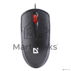 Мышь проводная Defender Icon MB-057 черный, 1000 dpi, USB, кнопки - 3