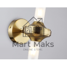 Настенный светильник Ambrella light LH55362/2 BS/CL латунь/прозрачный G9/2 max 30W 150*100*320
